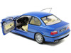 1994 BMW E36 M3 Blue Estoril Metallic 1/18 Diecast Model Car Solido S1803901