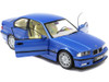 1994 BMW E36 M3 Blue Estoril Metallic 1/18 Diecast Model Car Solido S1803901