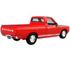 1973 Datsun 620 Pickup Truck Li'l Hustler Red White Stripes Special Edition Series 1/24 Diecast Model Car Maisto 31522