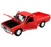 1973 Datsun 620 Pickup Truck Li'l Hustler Red White Stripes Special Edition Series 1/24 Diecast Model Car Maisto 31522