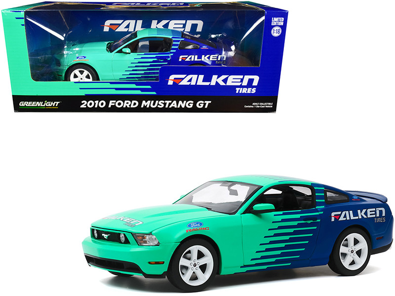 Greenlight 2010 Ford Mustang GT \Falken Tires\" 1/18 Diecast Model Car by Greenlight"
