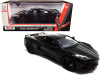 2020 Chevrolet Corvette C8 Stingray Black Gray Stripes 1/24 Diecast Model Car Motormax 79360