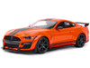 2020 Ford Mustang Shelby GT500 Orange Black Stripes Special Edition 1/18 Diecast Model Car Maisto 31388