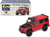 Mercedes Benz AMG G63 LB Works Wagon Red Carbon Hood 1/64 Diecast Model Car Era Car MB204X4SP29