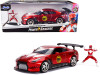 2009 Nissan GT-R R35 Candy Red Red Ranger Diecast Figurine Power Rangers 1/24 Diecast Model Car Jada 31908