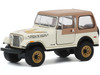 1979 Jeep CJ-7 Golden Eagle Dixie Cream Hobby Exclusive 1/64 Diecast Model Car Greenlight 30175