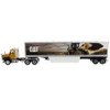 CAT Caterpillar CT660 Day Cab Caterpillar Mural Dry Van Trailer Transport Series 1/50 Diecast Model Diecast Masters 85666