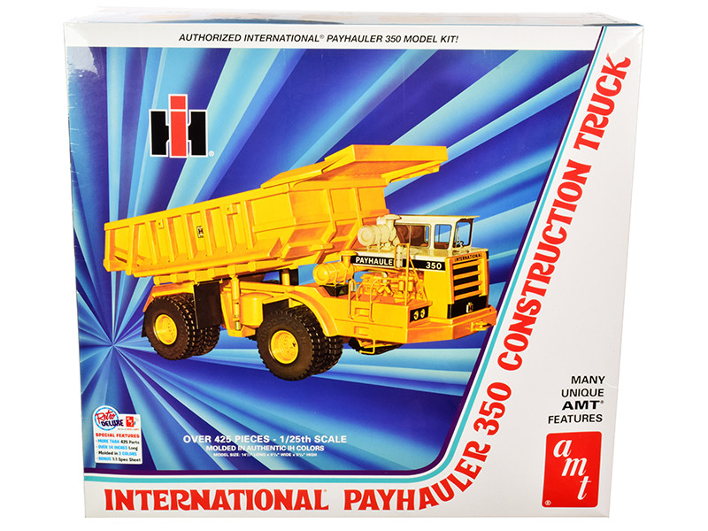Skill 3 Model Kit International Payhauler 350 Construction Dump Truck 1/25 Scale Model AMT AMT1209