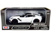 2019 Chevrolet Corvette ZR1 White Black Accents 1/24 Diecast Model Car Motormax 79356