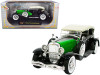 1934 Duesenberg Black Green 1/32 Diecast Model Car Signature Models 32310