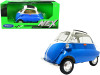 BMW Isetta Blue White NEX Models 1/18 Diecast Model Car Welly 24096