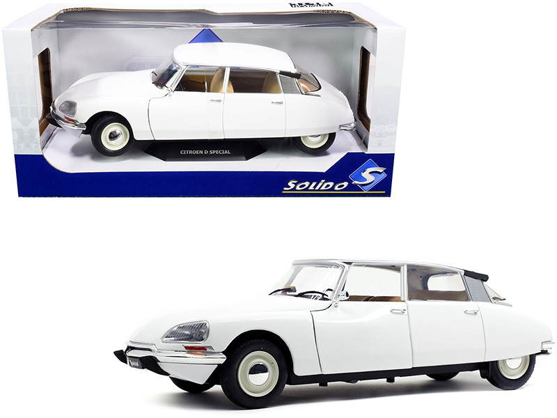 1972 Citroen D Special Blanche White 1/18 Diecast Model Car by Solido