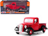 1937 Ford Pickup Truck Red 1/24 Diecast Car Model Motormax 73233