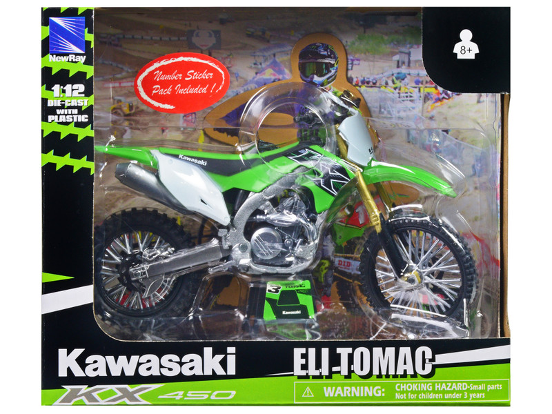 2010 Kawasaki Ninja ZX-10R Green with Plastic Display Stand 1/12 Diecast Motorcycle Model by Maisto