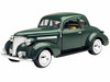 1939 Chevrolet Coupe Green 1/24 Diecast Model Car Motormax 73247