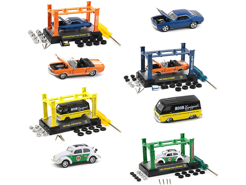 Model Kit 4 piece Car Set Release 35 Limited Edition 7500 pieces Worldwide 1/64 Diecast Model Cars M2 Machines 37000-35