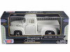 1956 Ford F-100 Pickup White 1/24 Diecast Car Model Motormax 73235