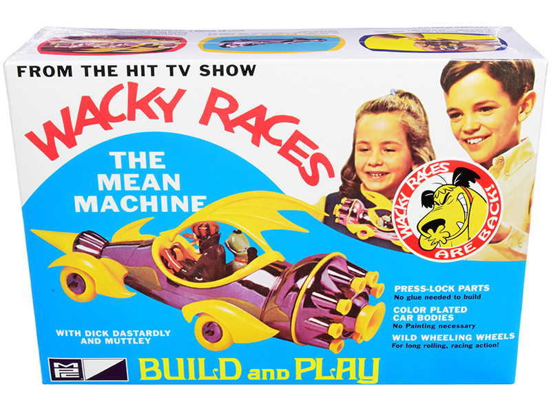 Skill 2 Snap Model Kit The Mean Machine Dick Dastardly Muttley Figurines Wacky Races 1968 TV Series 1/25 Scale Model MPC MPC935