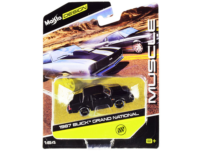 1987 Buick Grand National Black Muscle Series 1/64 Diecast Model Car Maisto 15494-20 G