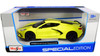 2020 Chevrolet Corvette Stingray Z51 Coupe Yellow Black Stripes 1/24 Diecast Model Car Maisto 31527