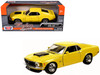 1970 Ford Mustang Boss 429 Yellow 1/24 Diecast Model Car Motormax 73303