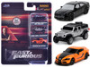 Fast & Furious 9 2021 Movie 3 piece Set Nano Hollywood Rides Series Diecast Model Cars Jada 32481