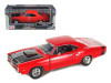 1969 Dodge Coronet Super Bee Red 1/24 Diecast Model Car Motormax 73315