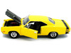 1969 Dodge Coronet Super Bee Yellow 1/24 Diecast Car Model Motormax 73315