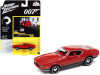 1971 Ford Mustang Mach 1 Bright Red Black Bottom James Bond 007 Diamonds Are Forever 1971 Movie Pop Culture Series 1/64 Diecast Model Car Johnny Lightning JLPC002 JLSP126