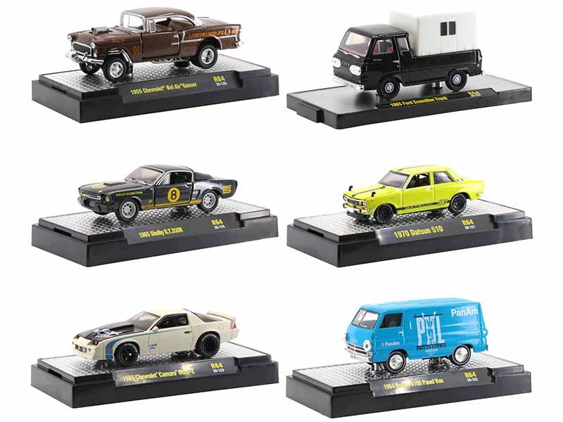 Auto Trucks 6 piece Set Release 64 DISPLAY CASES Limited Edition 7250 pieces Worldwide 1/64 Diecast Model Cars M2 Machines 32500-64