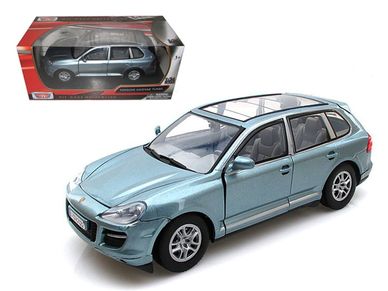 New Motormax Porsche Cayenne Turbo Black Die Cast Model 1:24-73345 New Motormax Porsche Cayenne Turbo Black Die Cast Model 1:24-73345