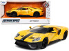 2017 Ford GT Yellow Black Stripe Hyper-Spec Series 1/24 Diecast Model Car Jada 32257