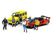Car Meet 1 6 piece Diecast Figurine Set 1/64 Scale Models American Diorama 76469