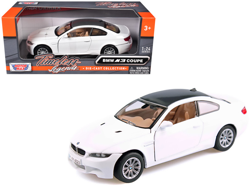 BMW M3 E92 Coupe White 1/24 Diecast Model Car Motormax 73347