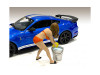 Cindy with Bucket Bikini Car Wash Girl Figurine 1/18 Scale Models American Diorama 76264