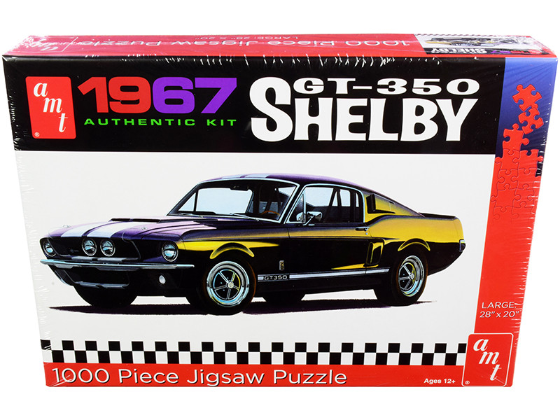 Jigsaw Puzzle 1967 Ford Mustang Shelby GT350 Model Box Puzzle 1000 piece AMT AWAC009-SHELBY