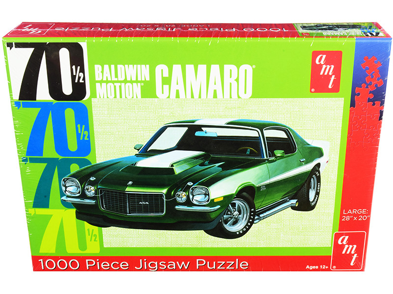 Jigsaw Puzzle 1970 1/2 Baldwin Motion Chevrolet Camaro MODEL BOX PUZZLE (1000 piece) by AMT