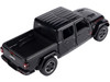 2021 Jeep Gladiator Rubicon Closed Top Pickup Truck Black 1/24 1/27 Diecast Model Car Motormax 79368