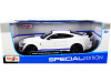 2020 Ford Mustang Shelby GT500 White Blue Stripes Special Edition 1/18 Diecast Model Car Maisto 31452