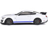2020 Ford Mustang Shelby GT500 White Blue Stripes Special Edition 1/18 Diecast Model Car Maisto 31452