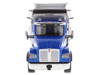 Kenworth T880S SFFA Tandem Axle Pusher Axle OX Stampede Dump Truck Blue and Chrome Transport Series 1/50 Diecast Model Diecast Masters 71078