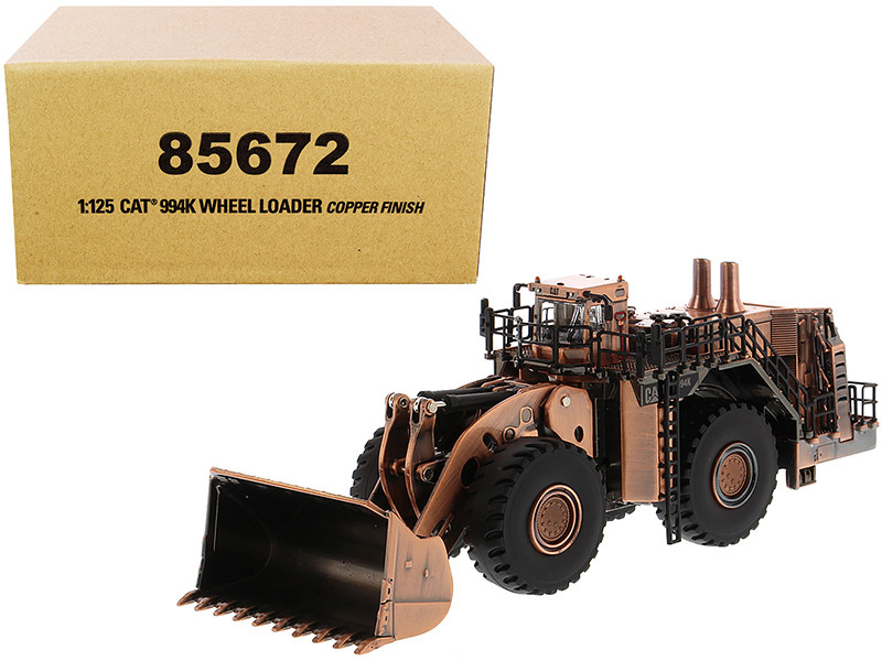 CAT Caterpillar 994K Wheel Loader Copper Finish Elite Series 1/125 Diecast Model Diecast Masters 85672