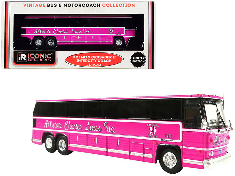 1980 MCI MC-9 Crusader II Intercity Coach Bus Pink 