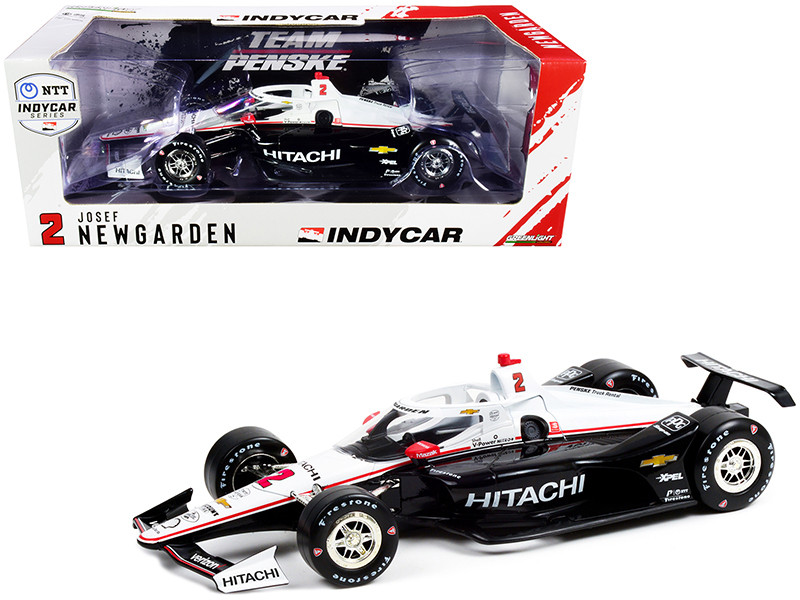 Dallara IndyCar #2 Josef Newgarden Hitachi Team Penske NTT IndyCar Series 2021 1/18 Diecast Model Car Greenlight 11107