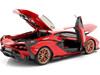Lamborghini Sian FKP 37 Red Copper Wheels 1/18 Diecast Model Car Bburago 11046