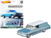 1964 Chevrolet Nova Panel Light Blue Metallic White Top Fast Wagons Series Diecast Model Car Hot Wheels GRJ66