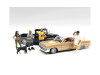 Lowriderz Dog 5 piece Figurine Set 1/18 Scale Models American Diorama 76273 76274 76275 76276