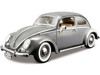 1955 Volkswagen Kafer Beetle Gray 1/18 Diecast Model Car Bburago 12029