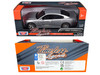 2011 Dodge Charger R/T Hemi Silver 1/24 Diecast Model Car Motormax 73354