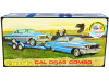 Skill 2 Model Kit Ford Cal Drag Team Ford Galaxie Ford Falcon Funny Car Trailer Set 3 Complete Kits 1/25 Scale Models AMT AMT1223